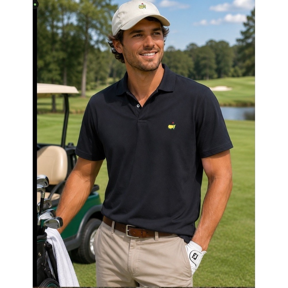 Masters XL Polo Shirt Men Augusta  Golf Short Sleeve Golf Course Performance